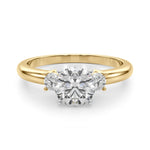 Elegant 14kt White Gold Semi-Mount Diamond Ring - 1/5 ct TW