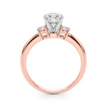 Elegant 14kt White Gold Semi-Mount Diamond Ring - 1/5 ct TW