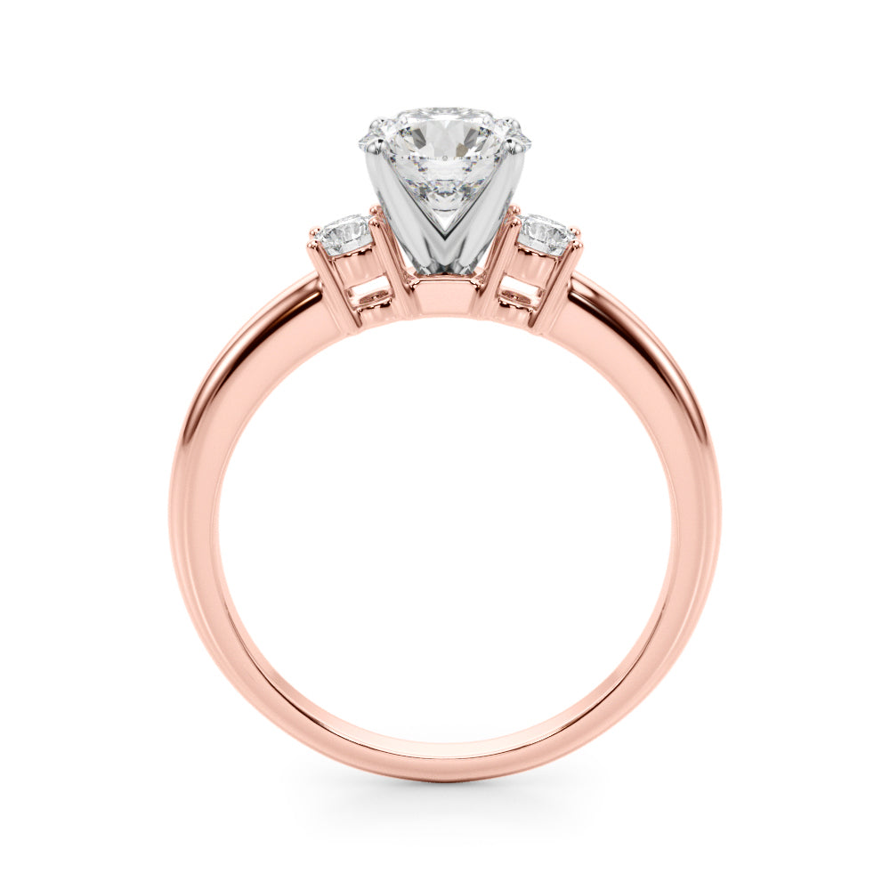 Elegant 14kt White Gold Semi-Mount Diamond Ring - 1/5 ct TW