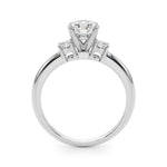 Elegant 14kt White Gold Semi-Mount Diamond Ring - 1/5 ct TW