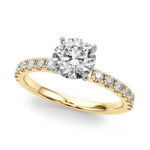 14kt White Gold 3/8 Carat TW SI1-SI2 G-H Diamond Semi-Mount Engagement Ring Setting - STYLE 