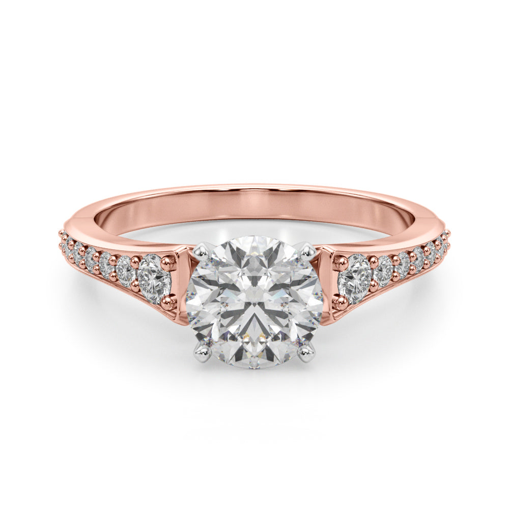 Elegant 14kt White Gold Diamond Remount Ring (2.55 DWT, 1/4 CTW SI1-SI2 G-H)