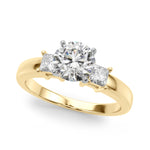 Elegant 14kt White Gold Solitaire Engagement Ring Setting with 1/3 ct TW SI1-SI2 G-H Diamonds - Style 