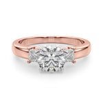 Elegant 14kt White Gold Solitaire Engagement Ring Setting with 1/3 ct TW SI1-SI2 G-H Diamonds - Style 