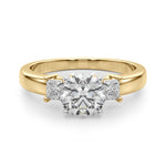 Elegant 14kt White Gold Solitaire Engagement Ring Setting with 1/3 ct TW SI1-SI2 G-H Diamonds - Style 