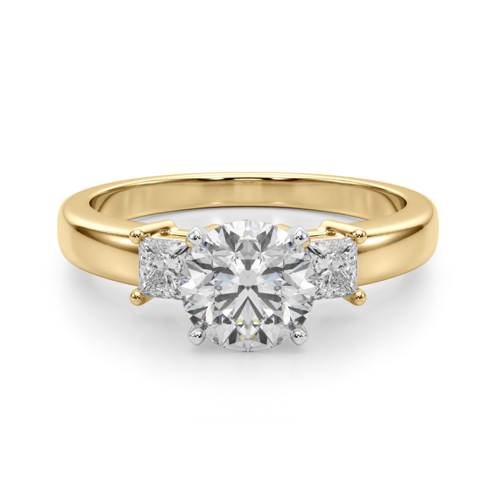 Elegant 14kt White Gold Solitaire Engagement Ring Setting with 1/3 ct TW SI1-SI2 G-H Diamonds - Style 