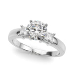 Elegant 14kt White Gold Solitaire Engagement Ring Setting with 1/3 ct TW SI1-SI2 G-H Diamonds - Style 