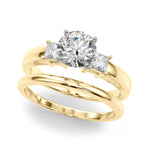 Elegant 14kt White Gold Solitaire Engagement Ring Setting with 1/3 ct TW SI1-SI2 G-H Diamonds - Style 