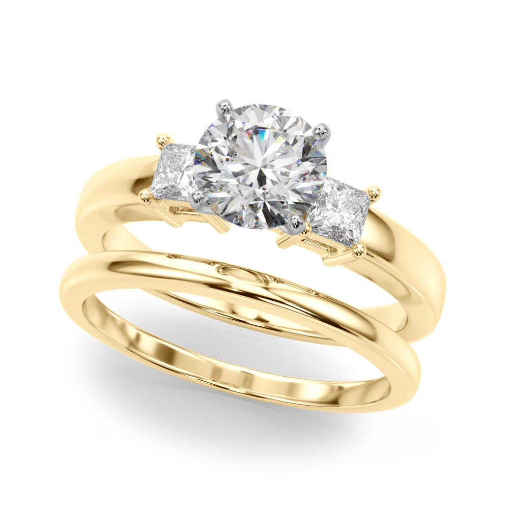 Elegant 14kt White Gold Solitaire Engagement Ring Setting with 1/3 ct TW SI1-SI2 G-H Diamonds - Style 