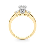 Elegant 14kt White Gold Solitaire Engagement Ring Setting with 1/3 ct TW SI1-SI2 G-H Diamonds - Style 