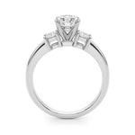 Elegant 14kt White Gold Solitaire Engagement Ring Setting with 1/3 ct TW SI1-SI2 G-H Diamonds - Style 