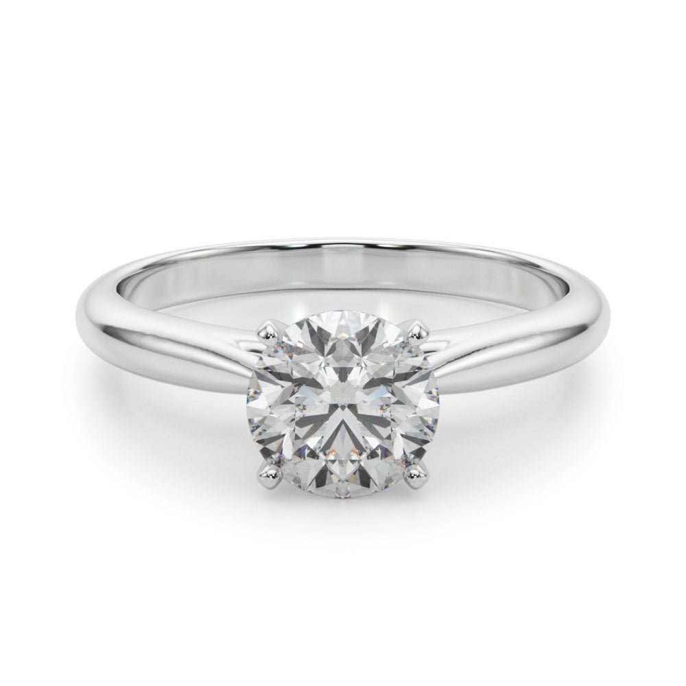 Elegant 14kt White Gold Remount Ring Setting - Style 