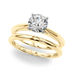 Elegant 14kt White Gold Remount Ring Setting - Style 