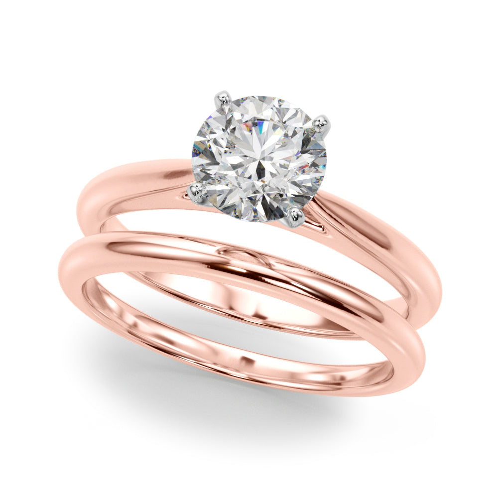 Elegant 14kt White Gold Remount Ring Setting - Style 
