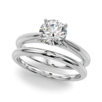 Elegant 14kt White Gold Remount Ring Setting - Style 