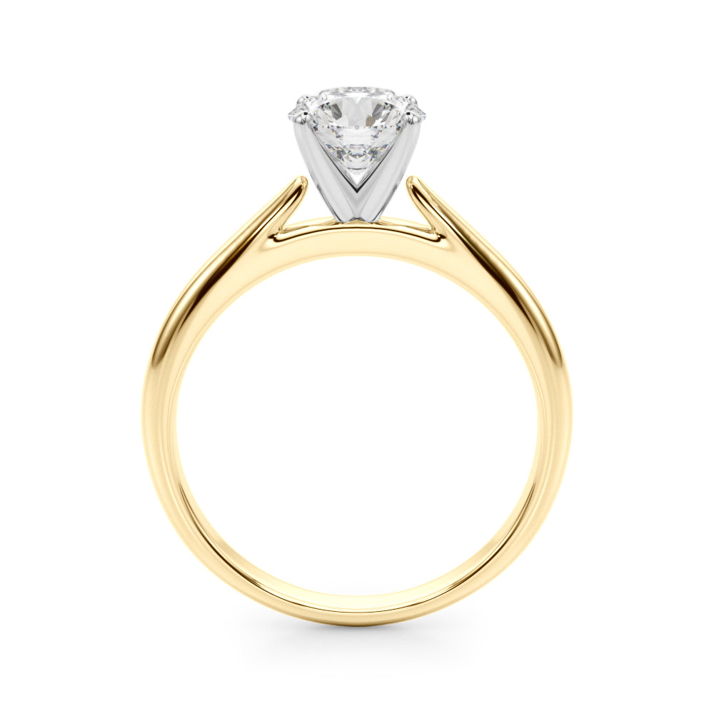 Elegant 14kt White Gold Remount Ring Setting - Style 