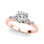 Elegant 14kt White Gold Remount Ring with 1/5 ct TW SI1-SI2 G-H Diamond Accents