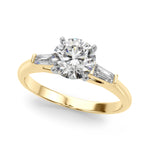 Elegant 14kt White Gold Remount Ring with 1/5 ct TW SI1-SI2 G-H Diamond Accents
