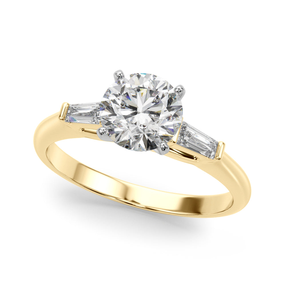 Elegant 14kt White Gold Remount Ring with 1/5 ct TW SI1-SI2 G-H Diamond Accents