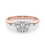 Elegant 14kt White Gold Remount Ring with 1/5 ct TW SI1-SI2 G-H Diamond Accents