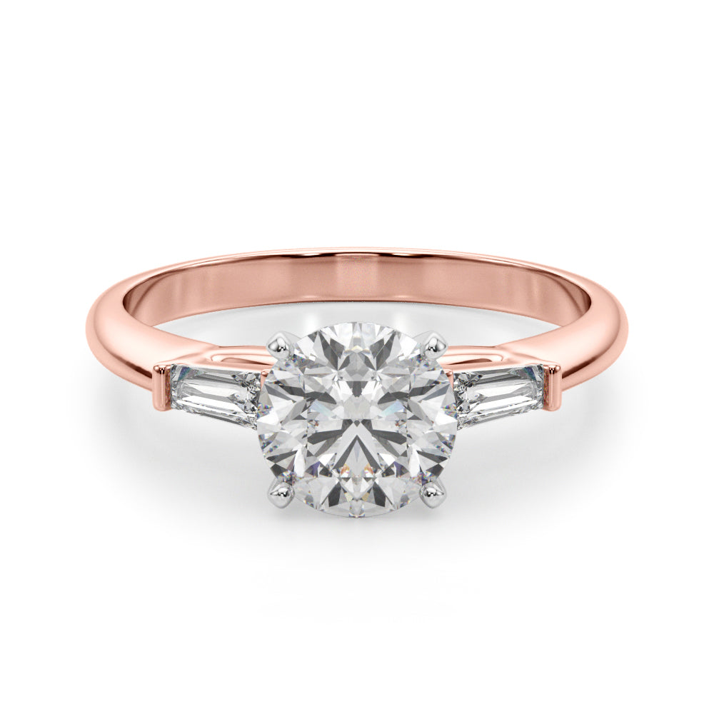 Elegant 14kt White Gold Remount Ring with 1/5 ct TW SI1-SI2 G-H Diamond Accents