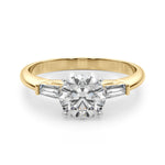 Elegant 14kt White Gold Remount Ring with 1/5 ct TW SI1-SI2 G-H Diamond Accents