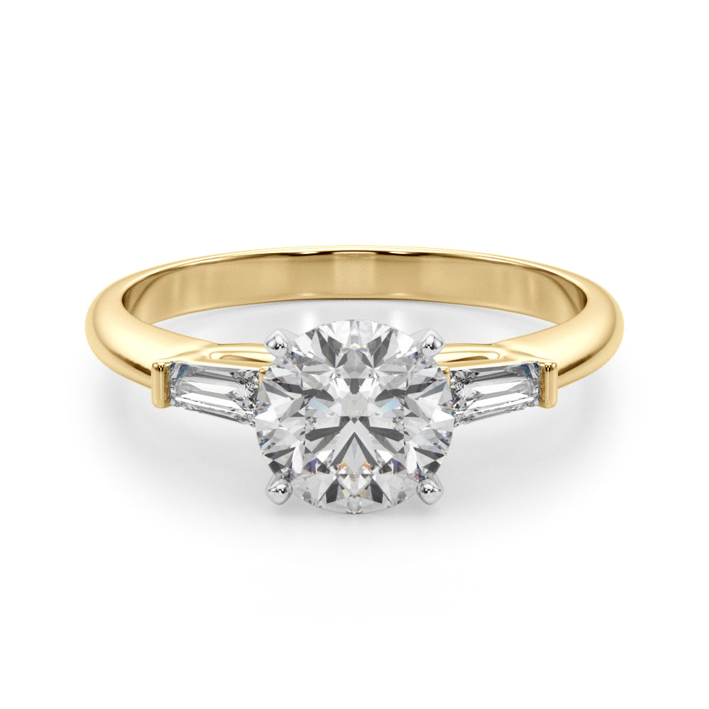 Elegant 14kt White Gold Remount Ring with 1/5 ct TW SI1-SI2 G-H Diamond Accents