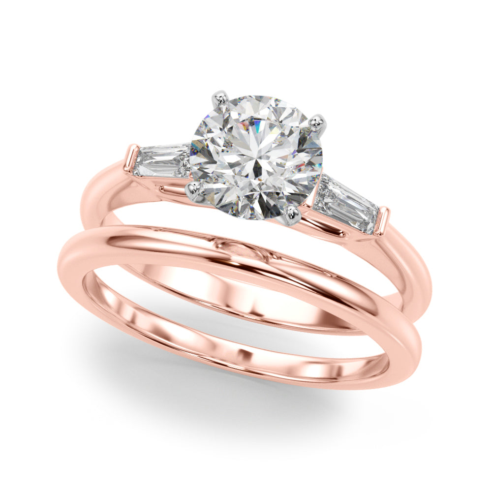 Elegant 14kt White Gold Remount Ring with 1/5 ct TW SI1-SI2 G-H Diamond Accents