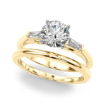 Elegant 14kt White Gold Remount Ring with 1/5 ct TW SI1-SI2 G-H Diamond Accents