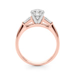 Elegant 14kt White Gold Remount Ring with 1/5 ct TW SI1-SI2 G-H Diamond Accents