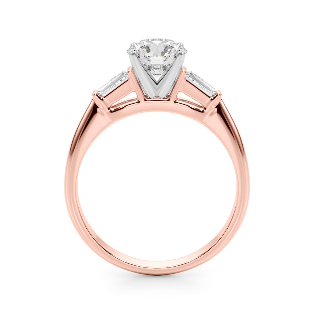 Elegant 14kt White Gold Remount Ring with 1/5 ct TW SI1-SI2 G-H Diamond Accents