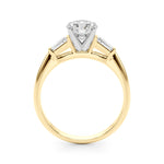 Elegant 14kt White Gold Remount Ring with 1/5 ct TW SI1-SI2 G-H Diamond Accents