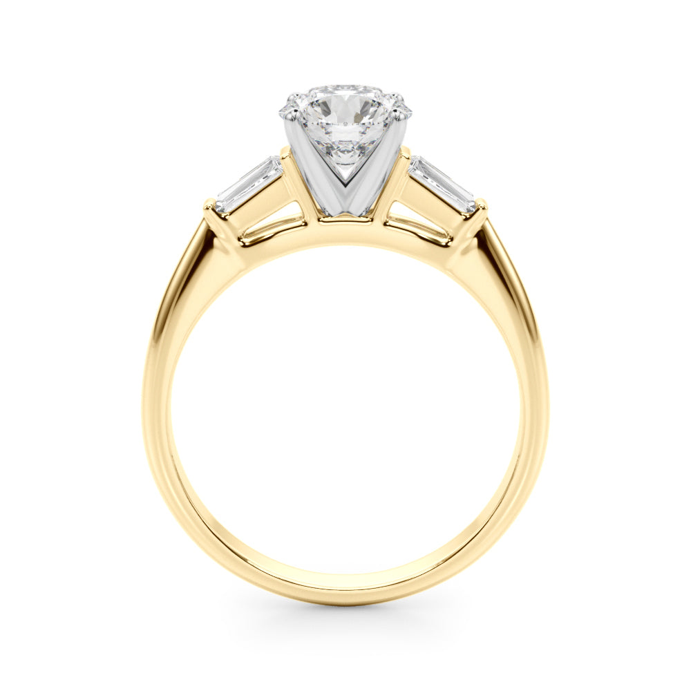 Elegant 14kt White Gold Remount Ring with 1/5 ct TW SI1-SI2 G-H Diamond Accents