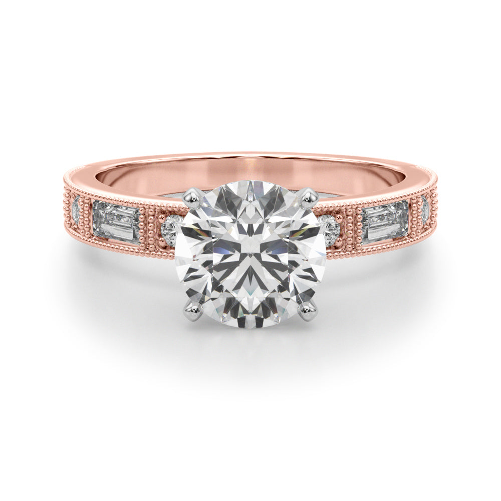 14kt White Gold 1/2 Carat TW SI1-SI2 G-H Remount Engagement Ring