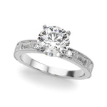 14kt White Gold 1/2 Carat TW SI1-SI2 G-H Remount Engagement Ring