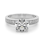 14kt White Gold 1/5 ct tw SI1-H Diamond Engagement Ring
