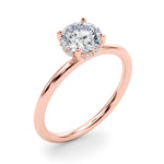 Exquisite 1.75 CTW Hidden Halo Round Diamond Engagement Ring in 14k White Gold