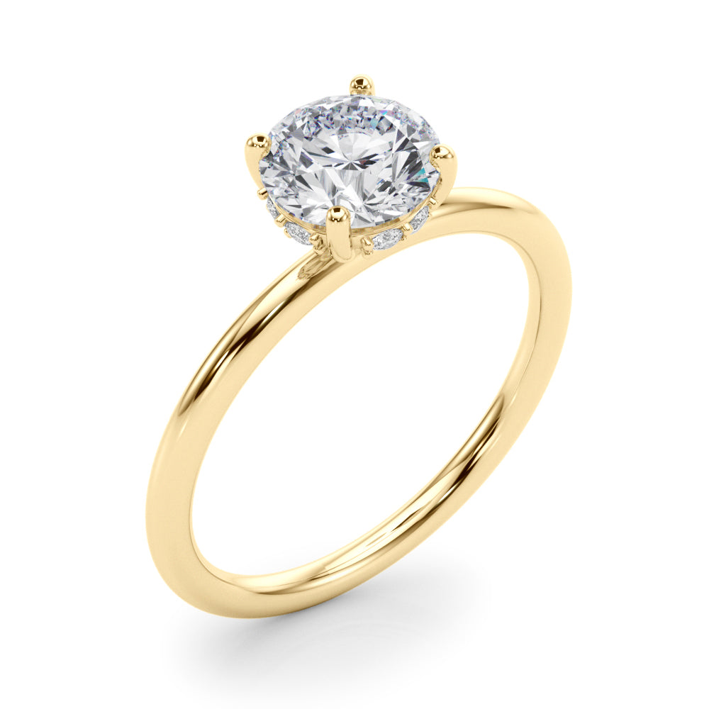 Exquisite 1.75 CTW Hidden Halo Round Diamond Engagement Ring in 14k White Gold