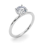 Exquisite 1.75 CTW Hidden Halo Round Diamond Engagement Ring in 14k White Gold