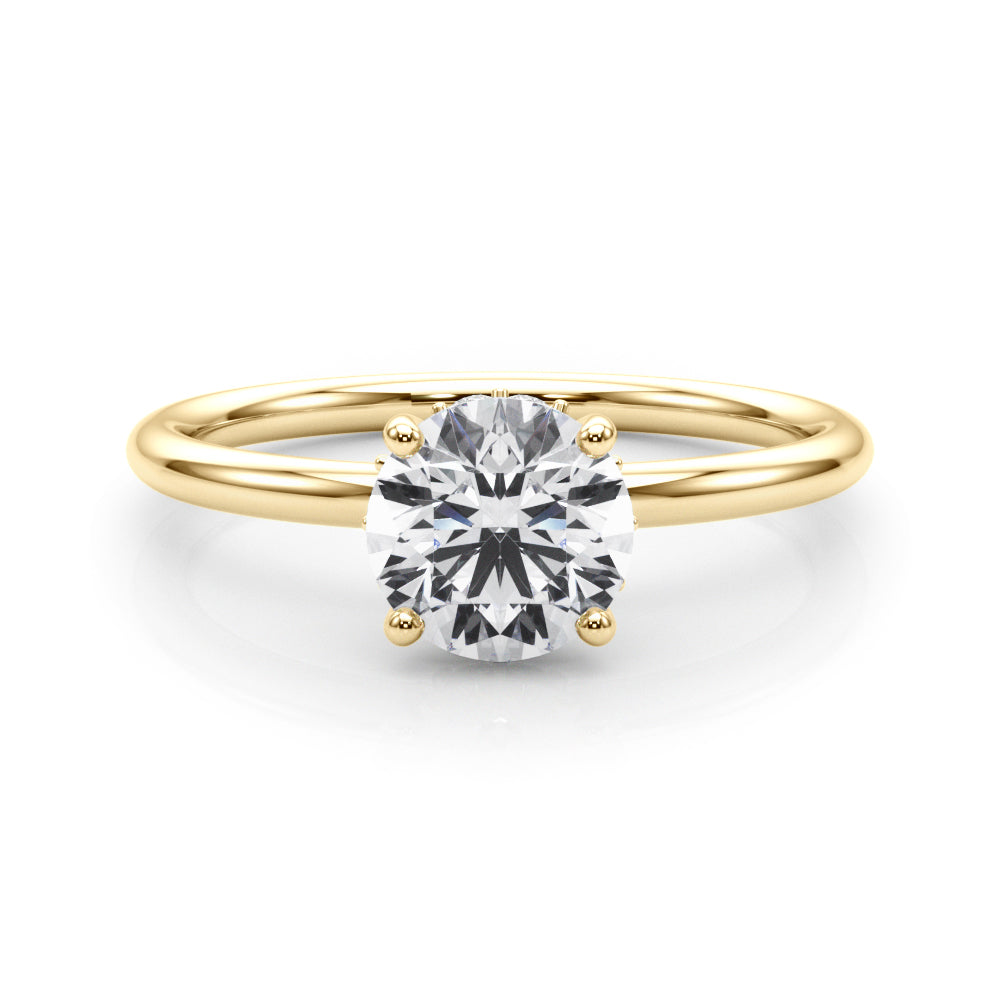 Exquisite 1.75 CTW Hidden Halo Round Diamond Engagement Ring in 14k White Gold