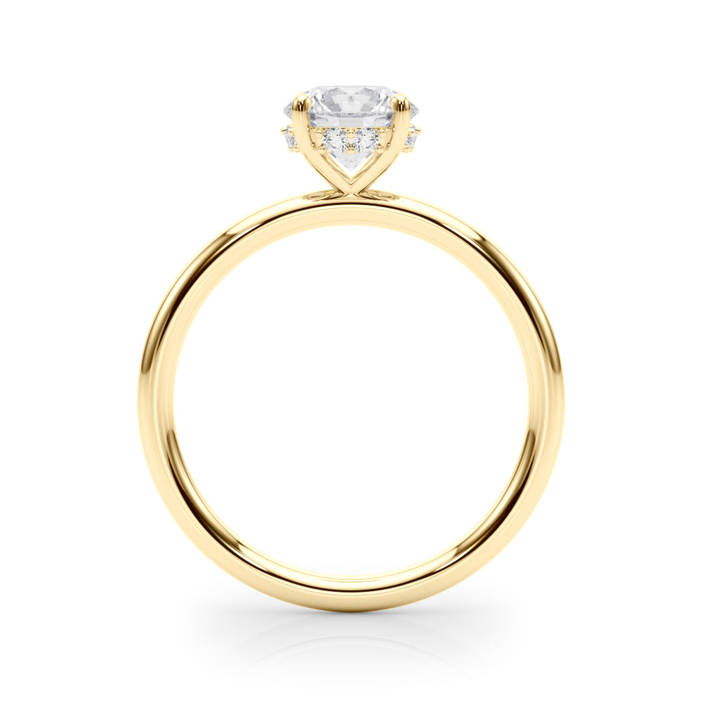 Exquisite 1.75 CTW Hidden Halo Round Diamond Engagement Ring in 14k White Gold