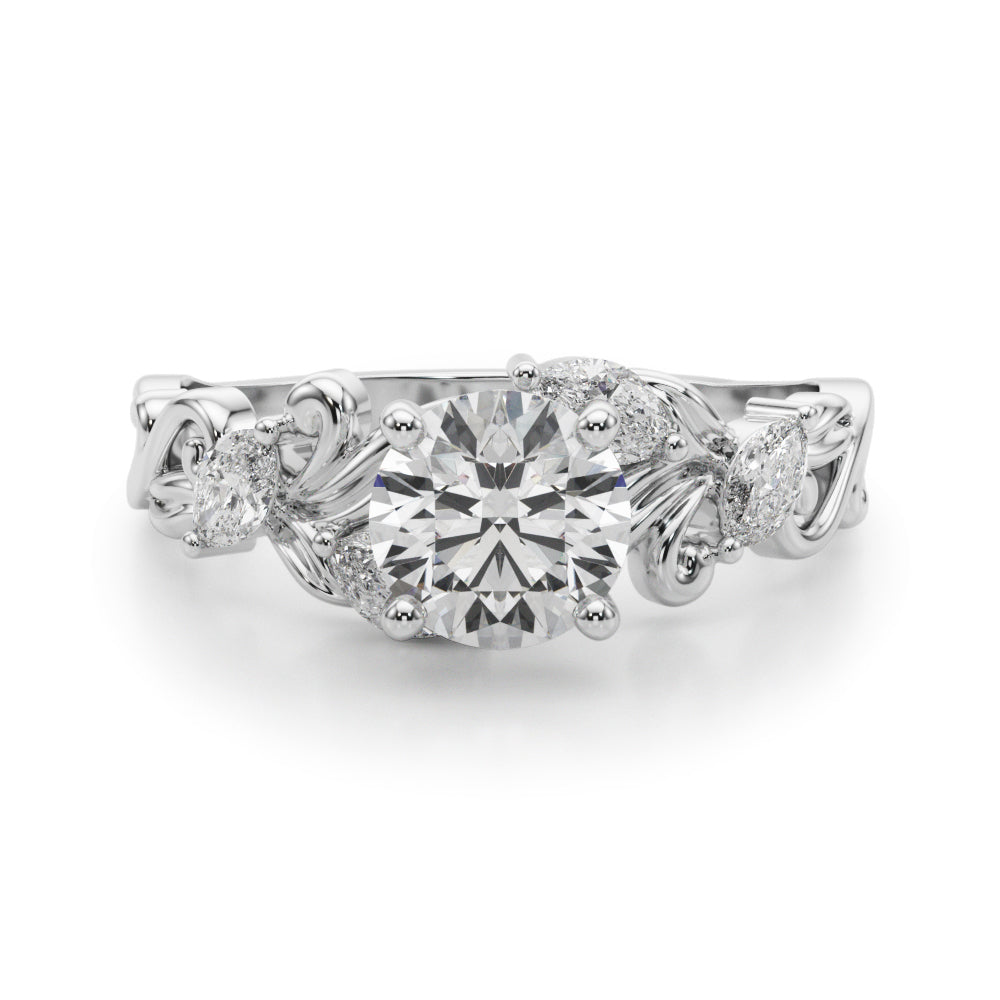 Elegant 14kt White Gold 1/4 CTW Diamond Engagement Ring - Style 