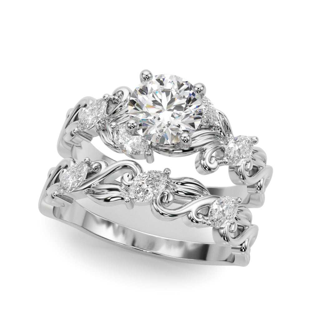 Elegant 14kt White Gold 1/4 CTW Diamond Engagement Ring - Style 