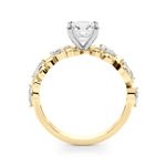 Elegant 14kt White Gold Diamond Engagement Ring - STYLE 