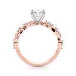 Elegant 14kt White Gold Diamond Engagement Ring - STYLE 