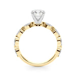 Elegant 14kt White Gold Marquise Engagement Ring with 1/2 ct TW Diamonds - STYLE 