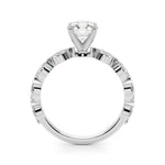 Elegant 14kt White Gold Marquise Engagement Ring with 1/2 ct TW Diamonds - STYLE 