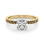 Elegant 14kt White Gold Ring Setting - Style 