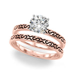 Elegant 14kt White Gold Ring Setting - Style 