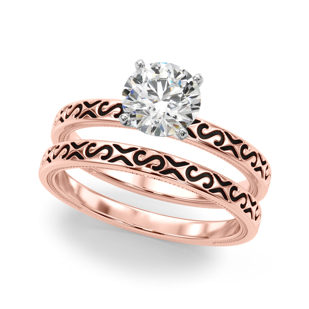 Elegant 14kt White Gold Ring Setting - Style 